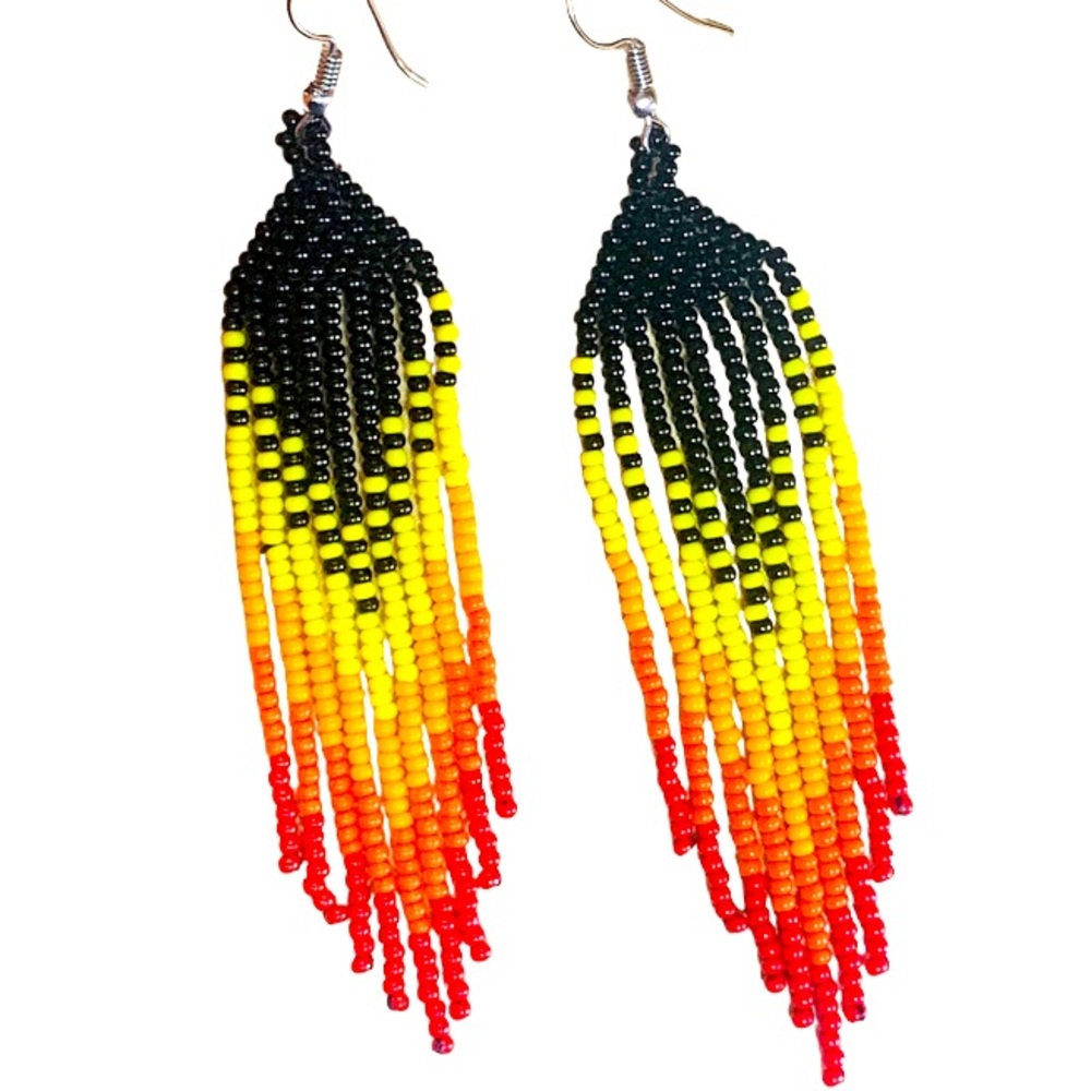 Sunset Earrings Handmade Art